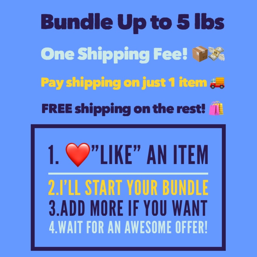Bundle Up to 5 lbs with One Shipping Fee